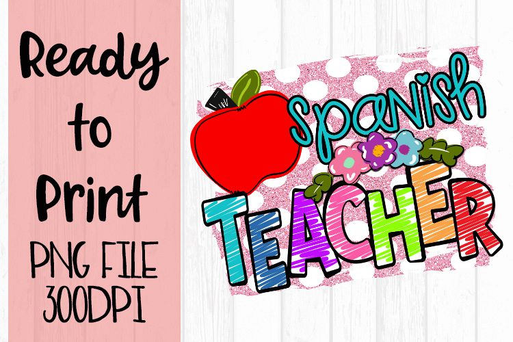 Spanish Teacher Bright Ready to Print example image 1