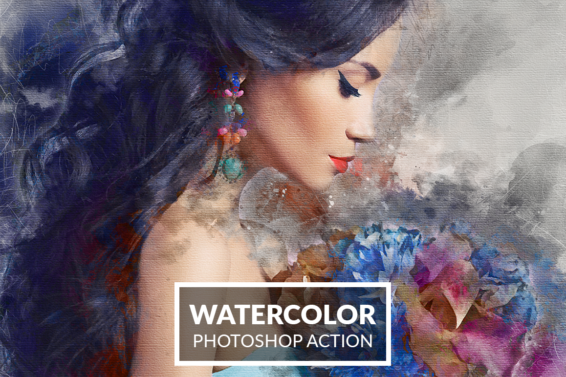 Watercolor Photoshop Action example image 1