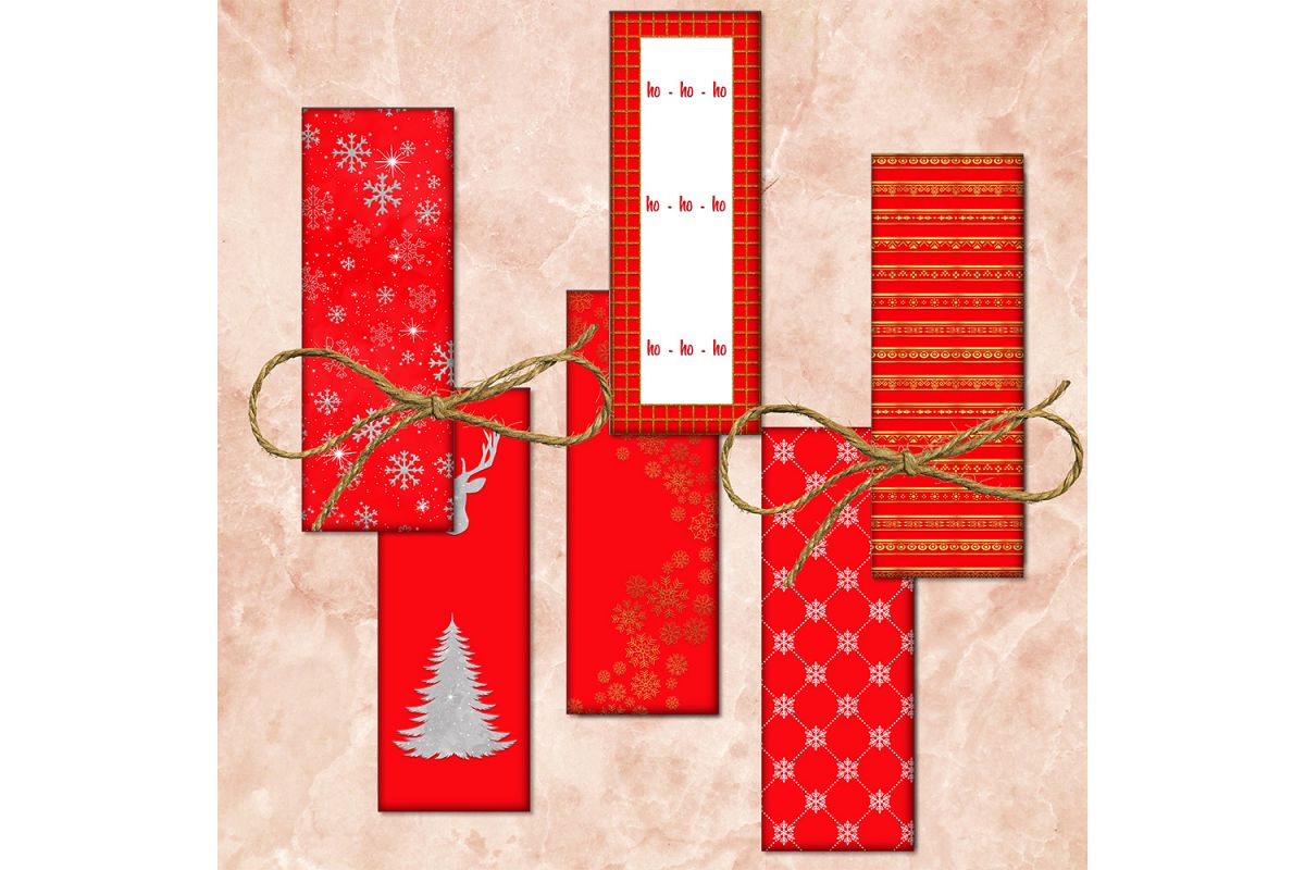 Red Images, Christmas Tree, Digital Printable, Digital Image example image 1