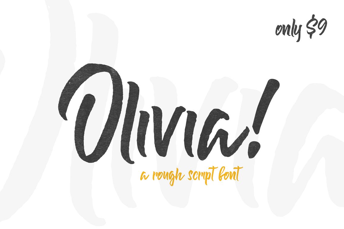 Olivia Rough Font example image 1