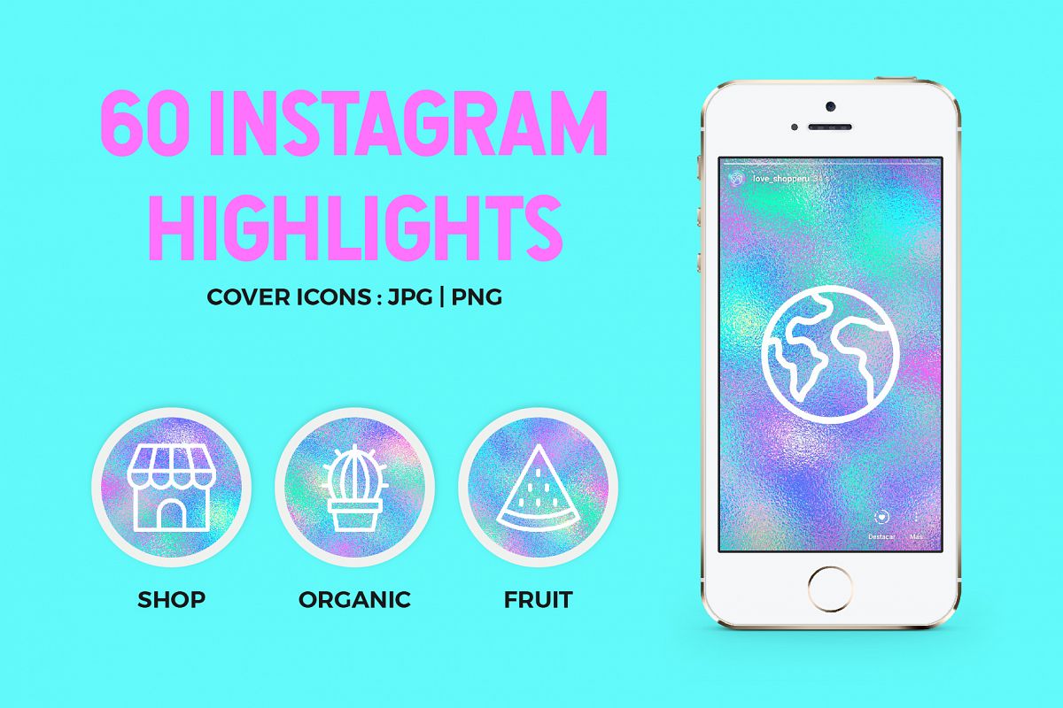 60 Holographic Instagram Covers example image 1