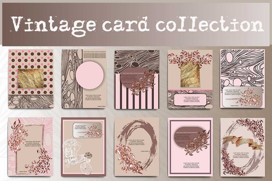 Vintage cards collection example image 1