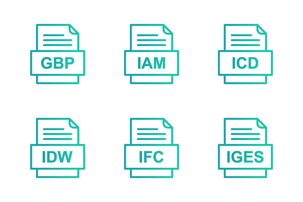 Set Of File Formats Icons example image 1