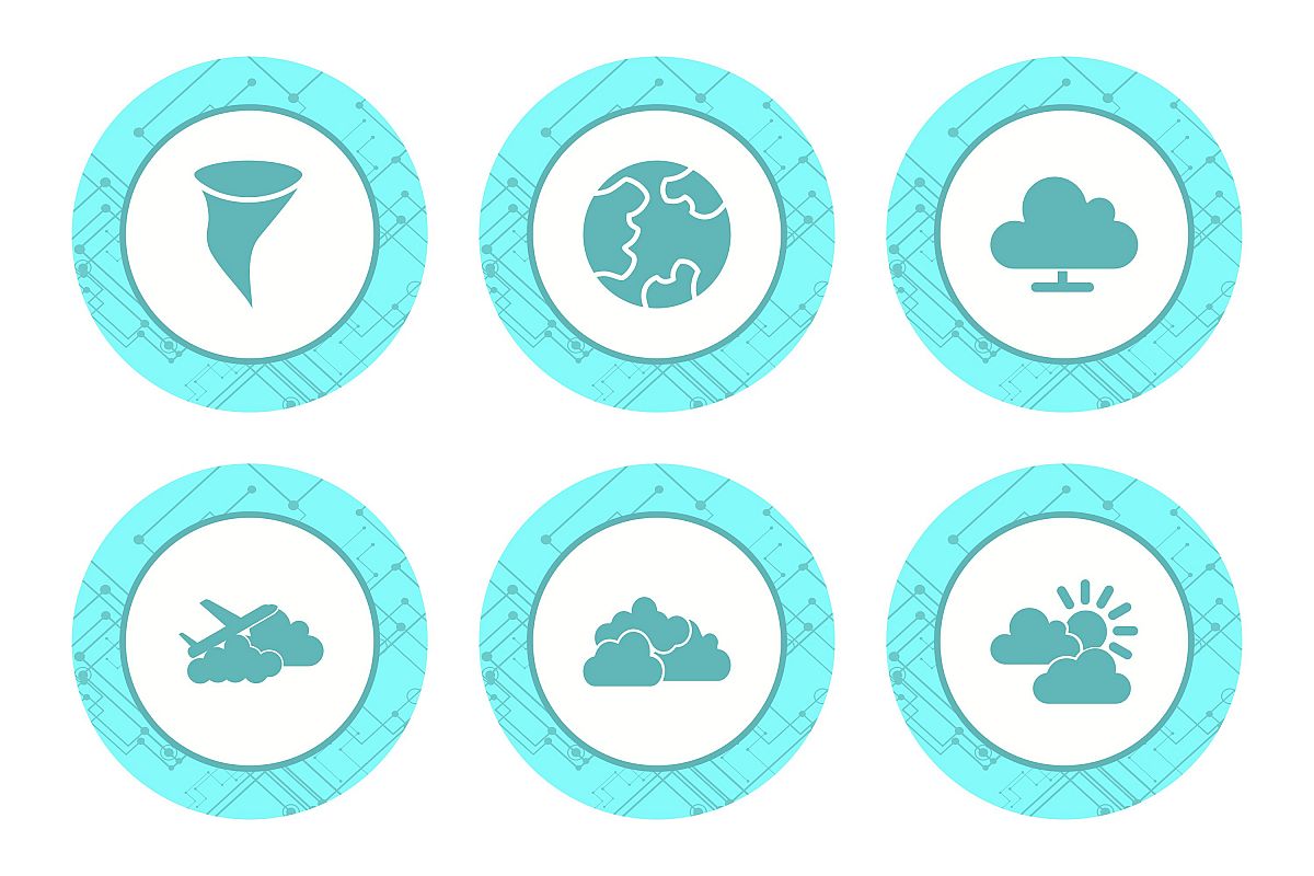 Set Of Weather And Season Icons example image 1