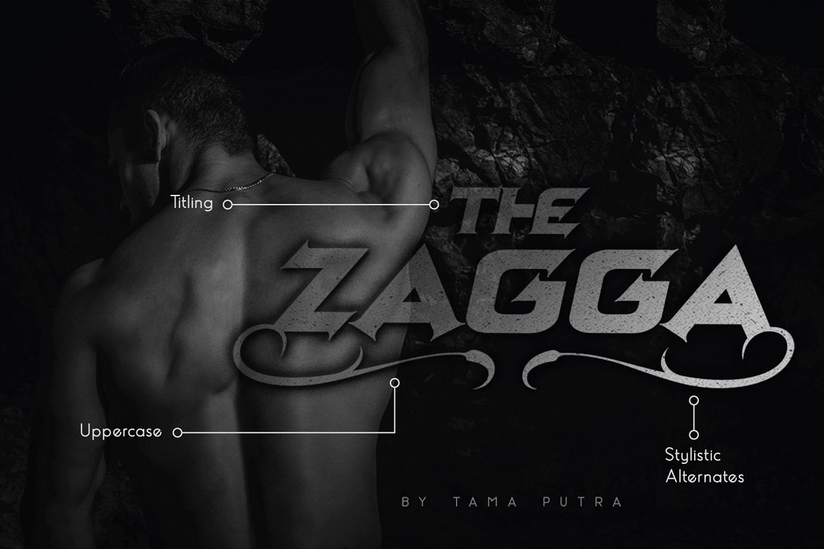 Zagga Decorative Display Typeface example image 1