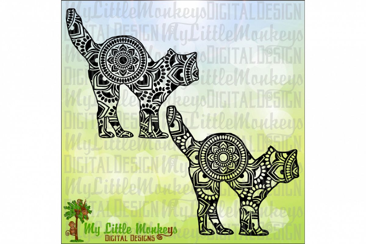 Black Cat Mandala example image 1