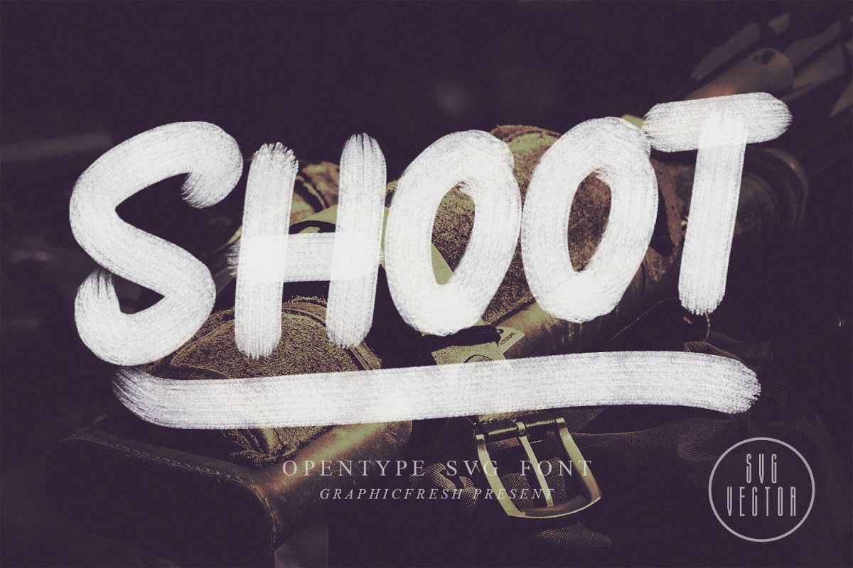 Shoot SVG Font example image 1