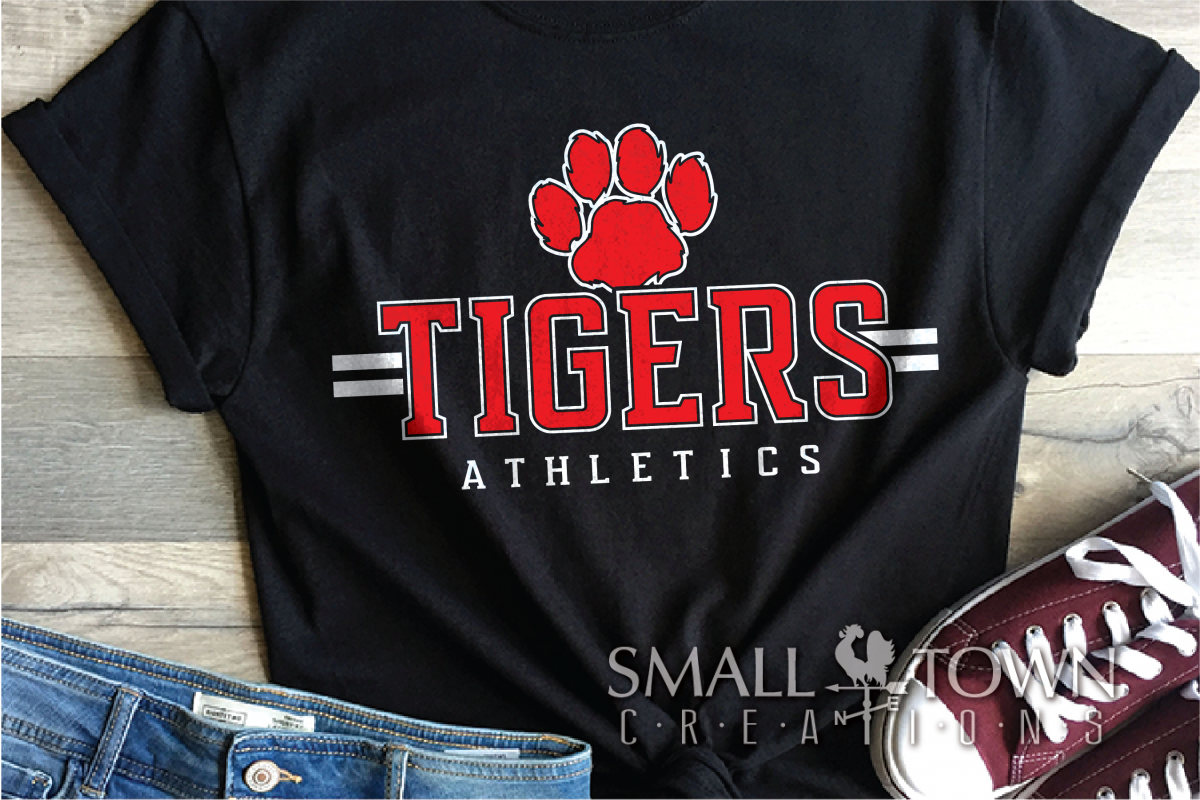 Tiger, Athletics, Sport, Team, Logo, PRINT, CUT, DESIGN example image 1