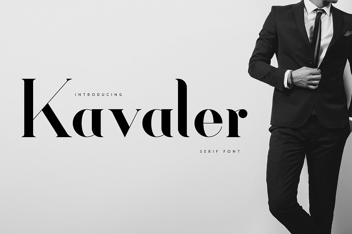 Kavaler - serif font example image 1