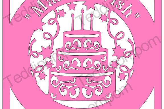 Make A Wish Happy Birthday SVG example image 1