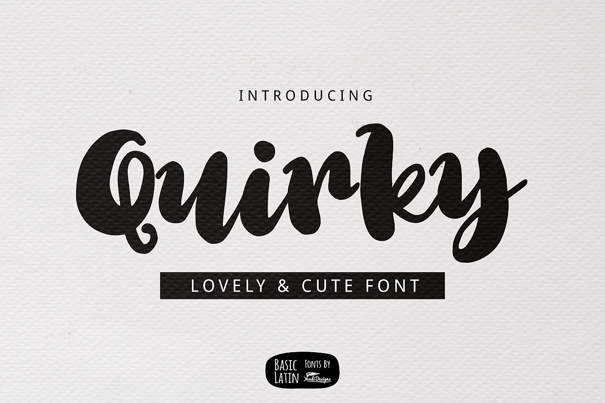 Quirky Font example image 1