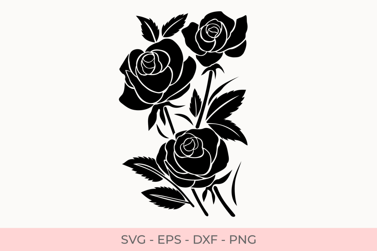 Free Free 258 Rose Flower Svg SVG PNG EPS DXF File