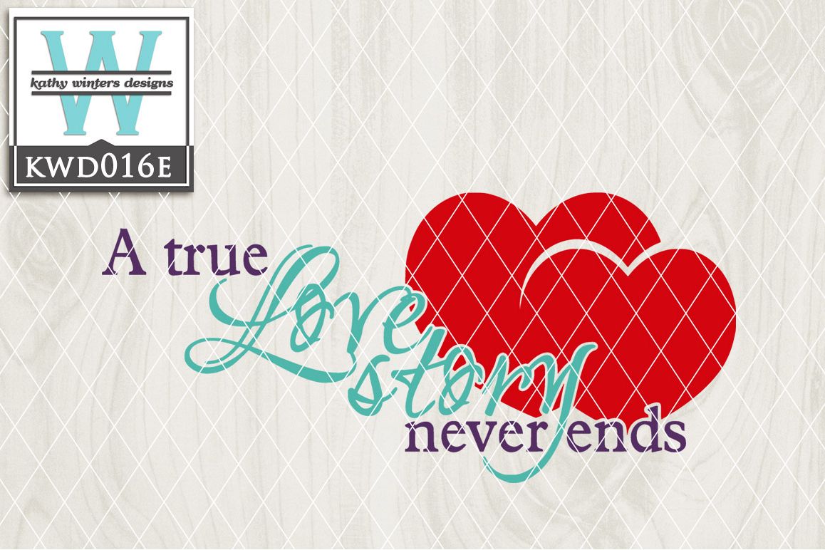 Valentines Cutting File KWD016E example image 1