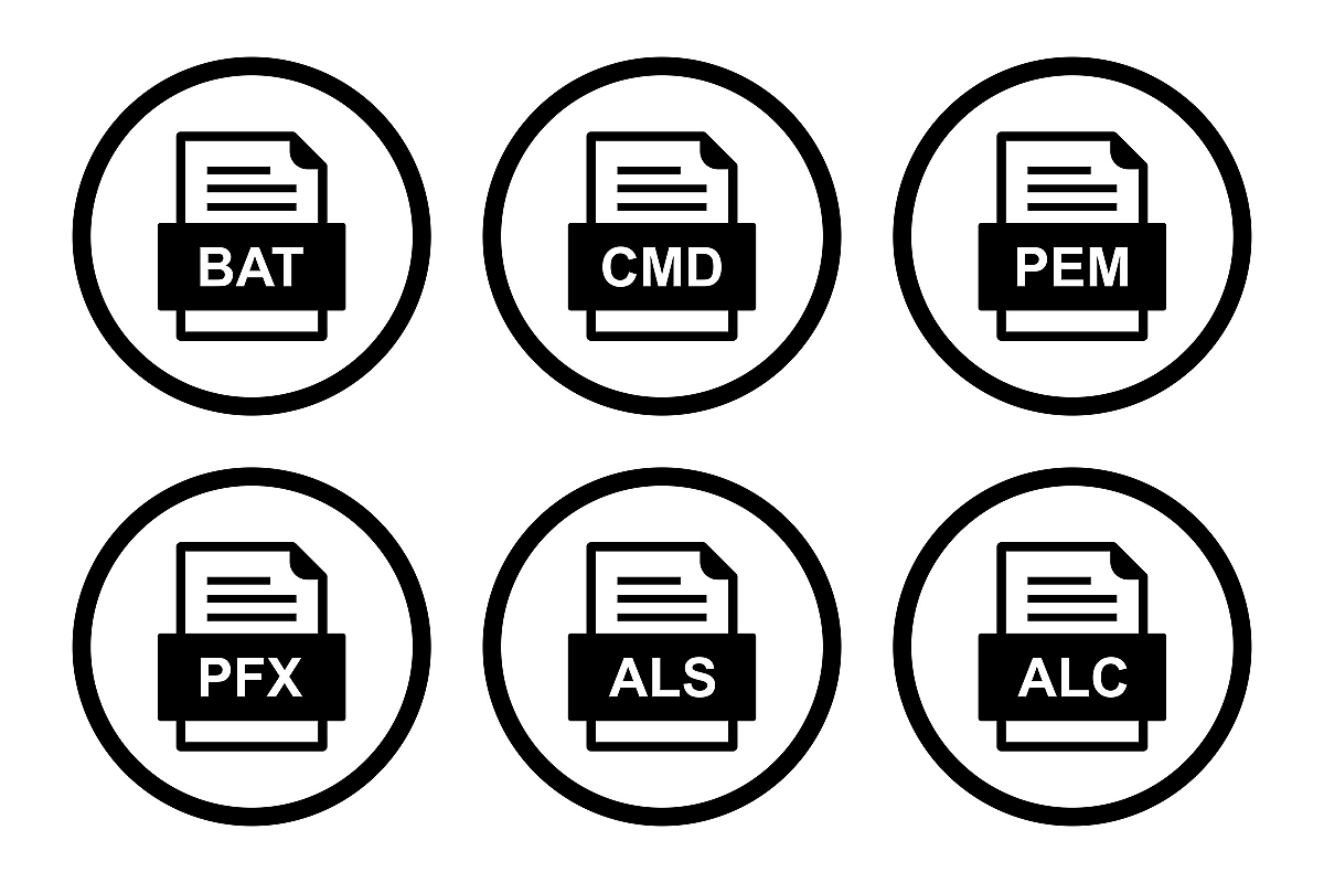 Set Of File Formats Icons example image 1
