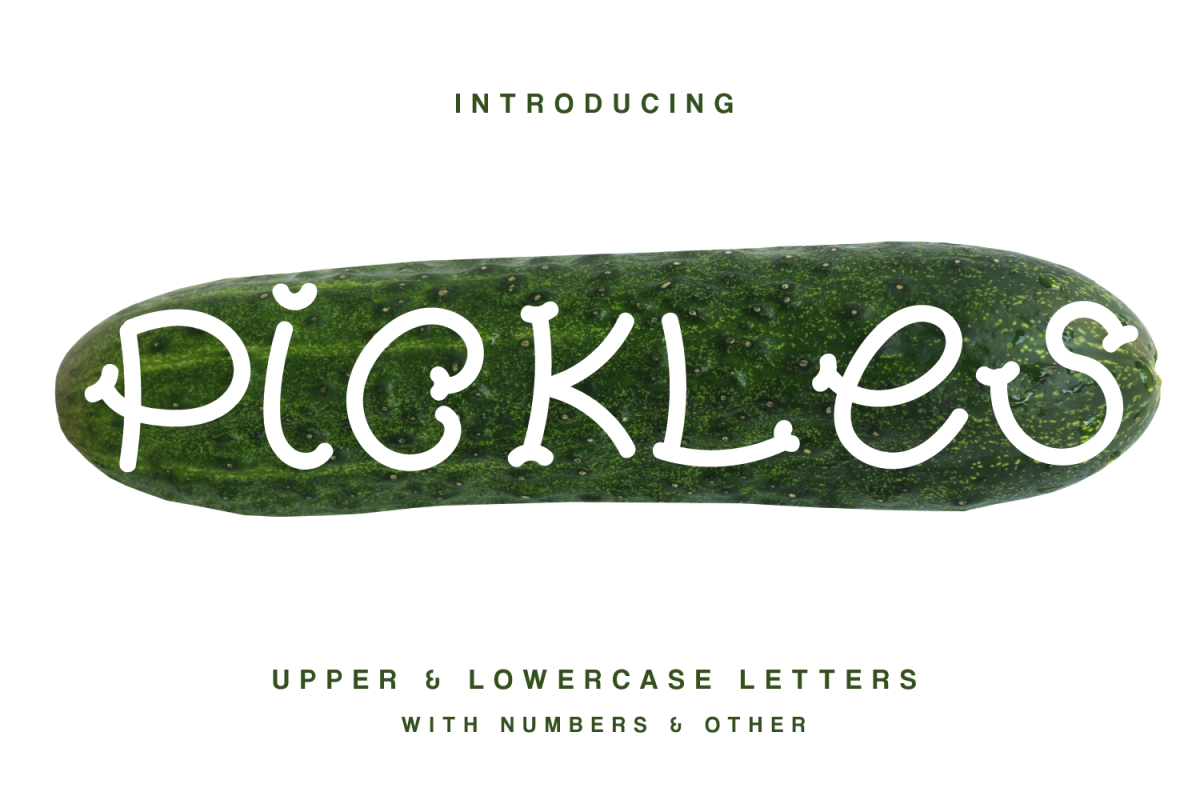 Pickles - Spicy Hand Drawn Font example image 1
