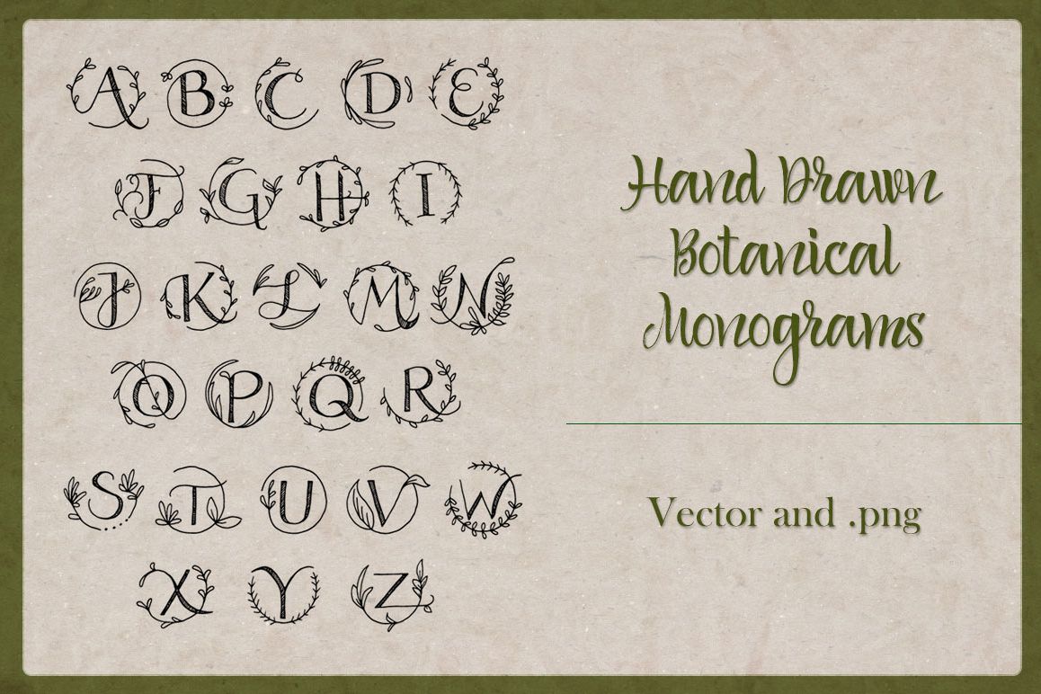 Botanical Monograms example image 1
