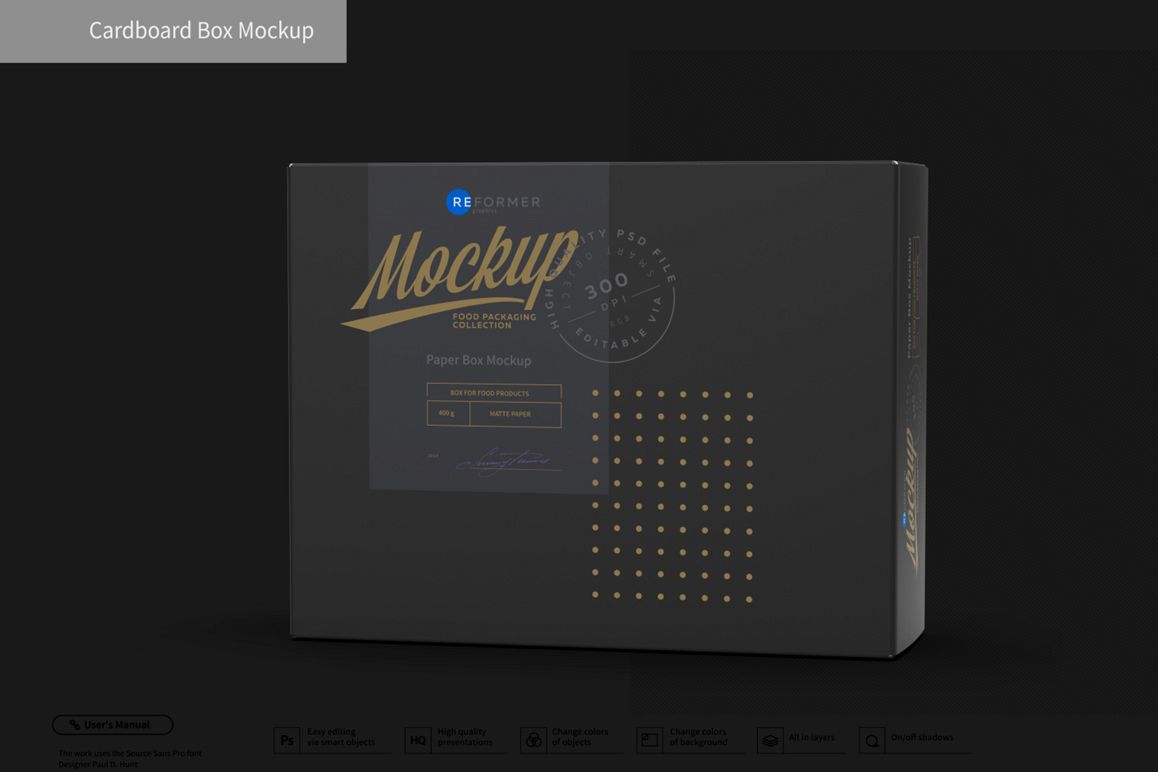 Cardboard Box Mockup example image 1