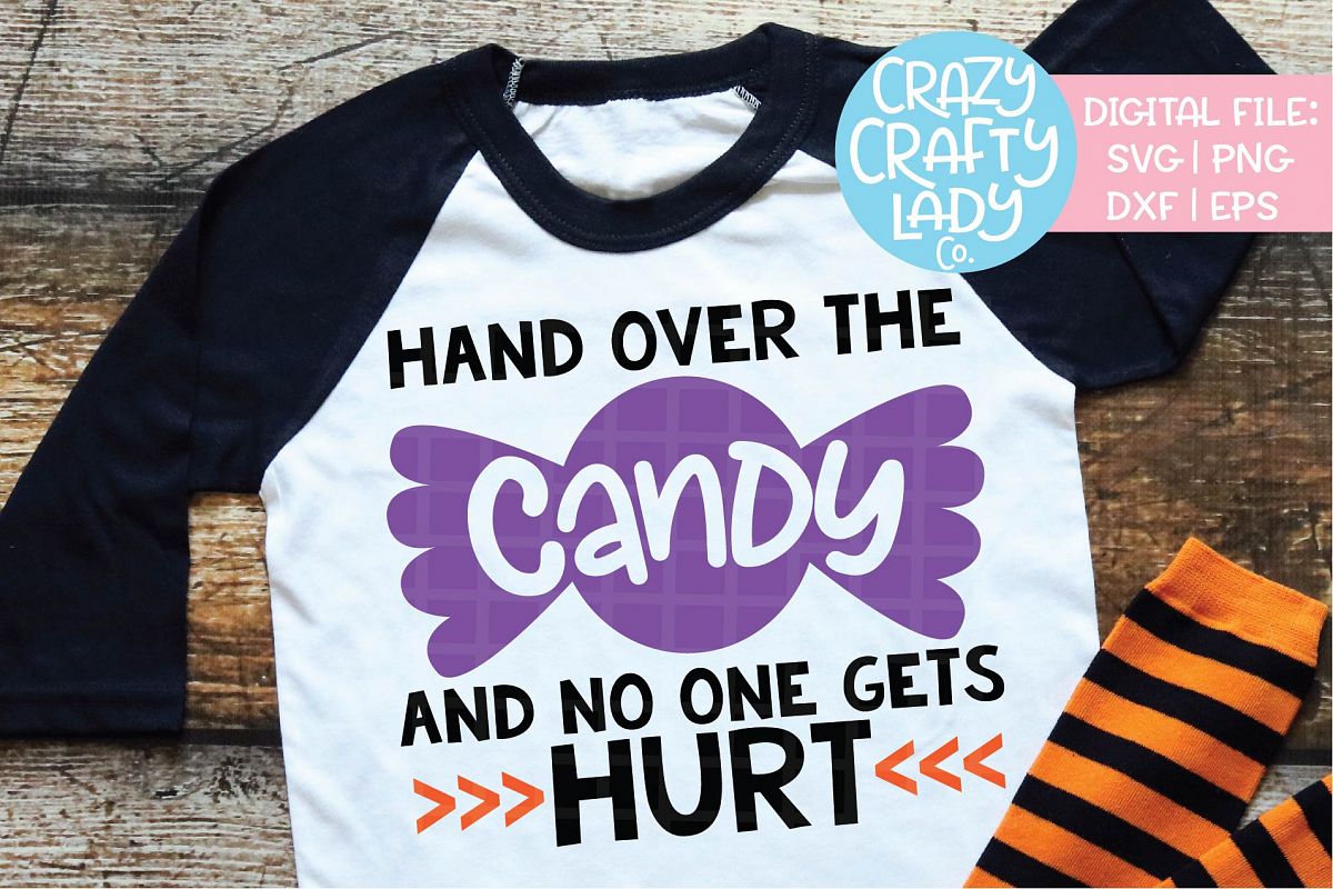Hand Over the Candy SVG DXF EPS PNG Cut File example image 1