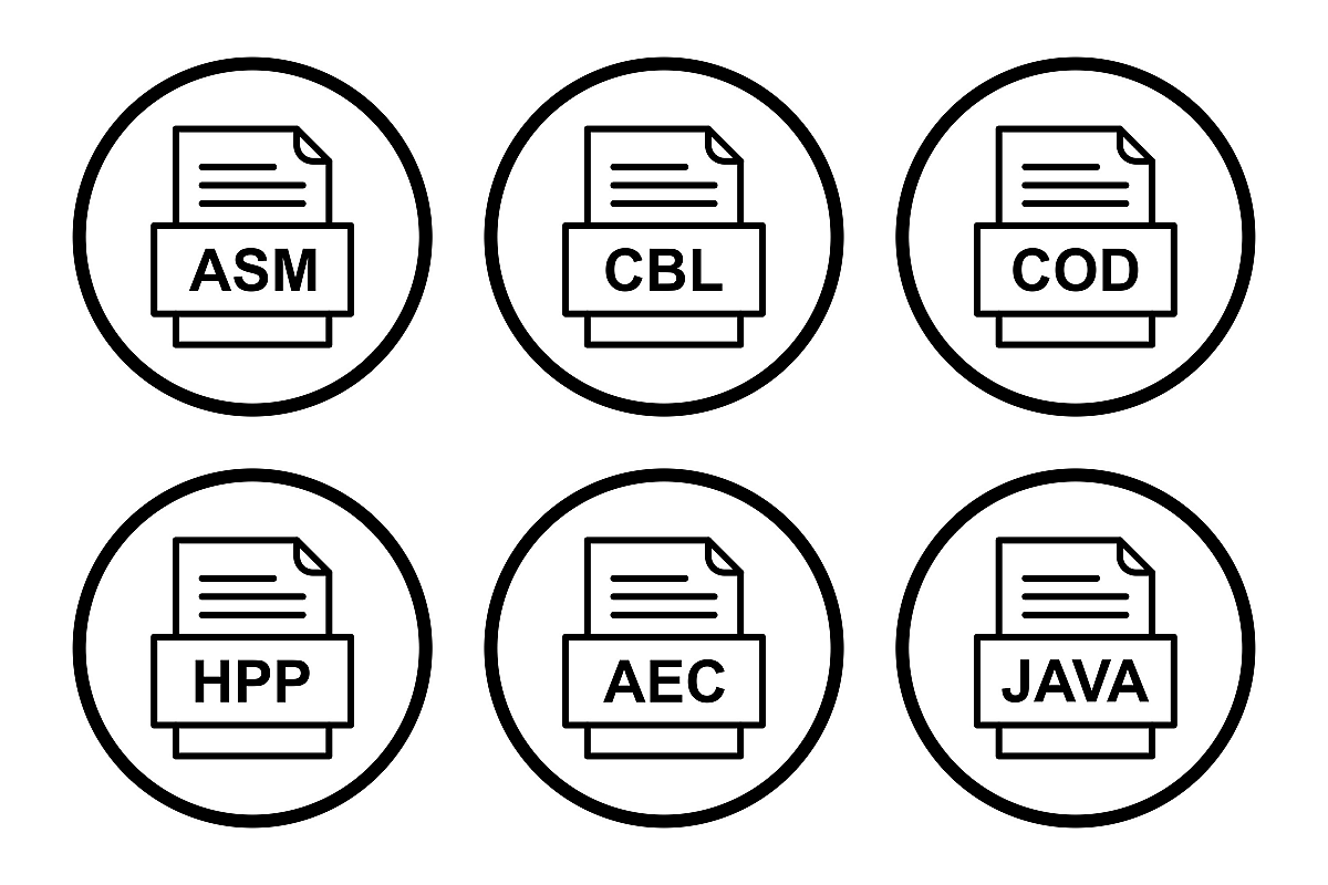 Set Of File Formats Icons example image 1