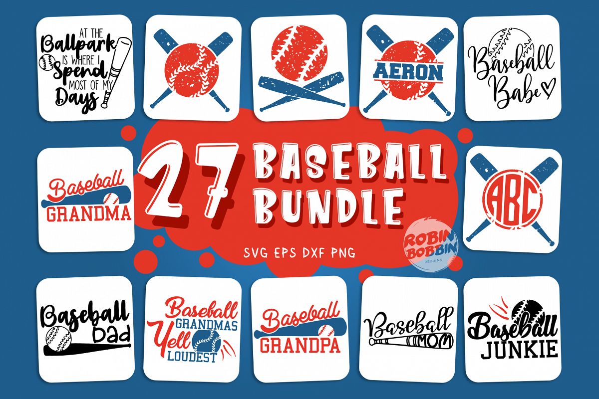 Big Baseball Bundle vol.1 - Baseball SVG Bundle example image 1