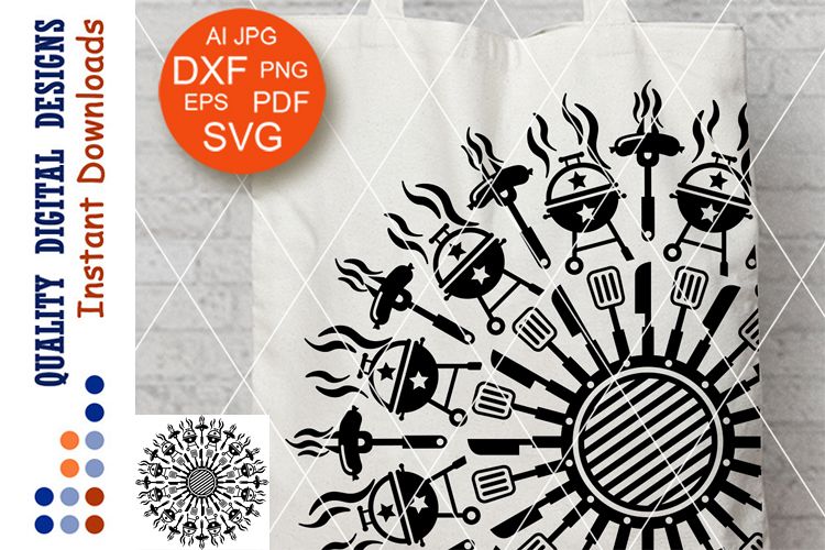 Download Mandala Grill Clip Art Svg Files For Cricut 382688 Svgs Design Bundles