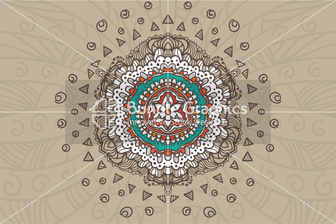 Tribal Art Rangoli - Rural Symmetrical Design example image 1