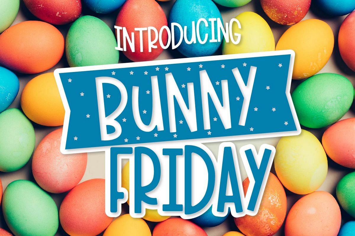 Bunny Friday - A Fun Smooth Font Trio example image 1