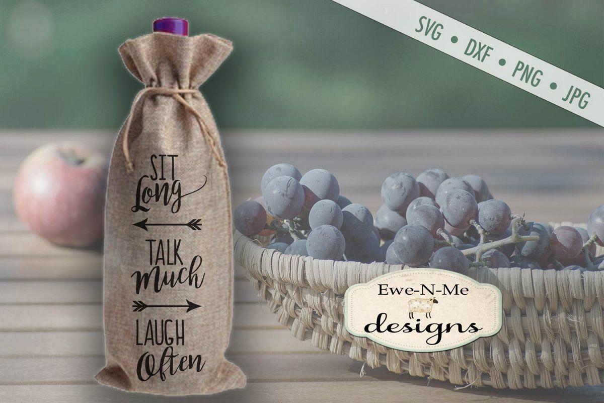 Sit Long Talk Much Laugh Often SVG DXF File example image 1