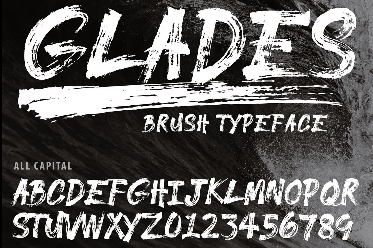 GLADES Brush Typeface example image 1