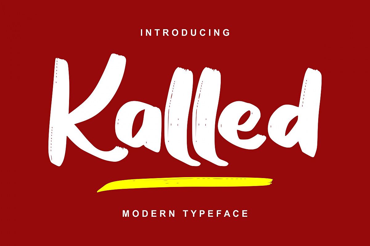 Kalled | Modern Typeface Script Font example image 1
