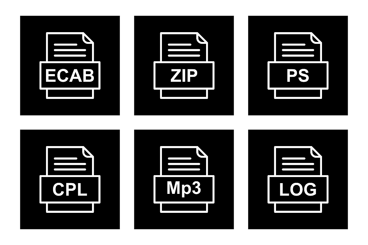 Set Of File Formats Icons example image 1