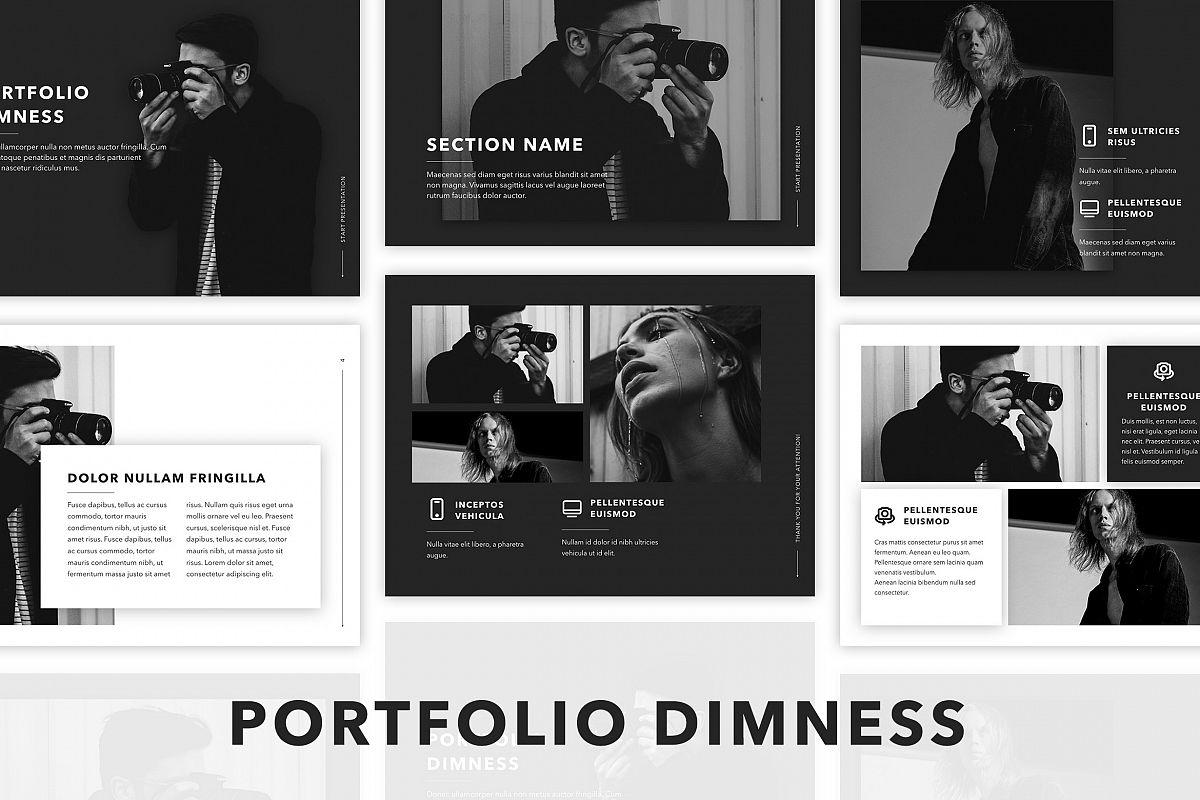 Dimness Keynote Template example image 1