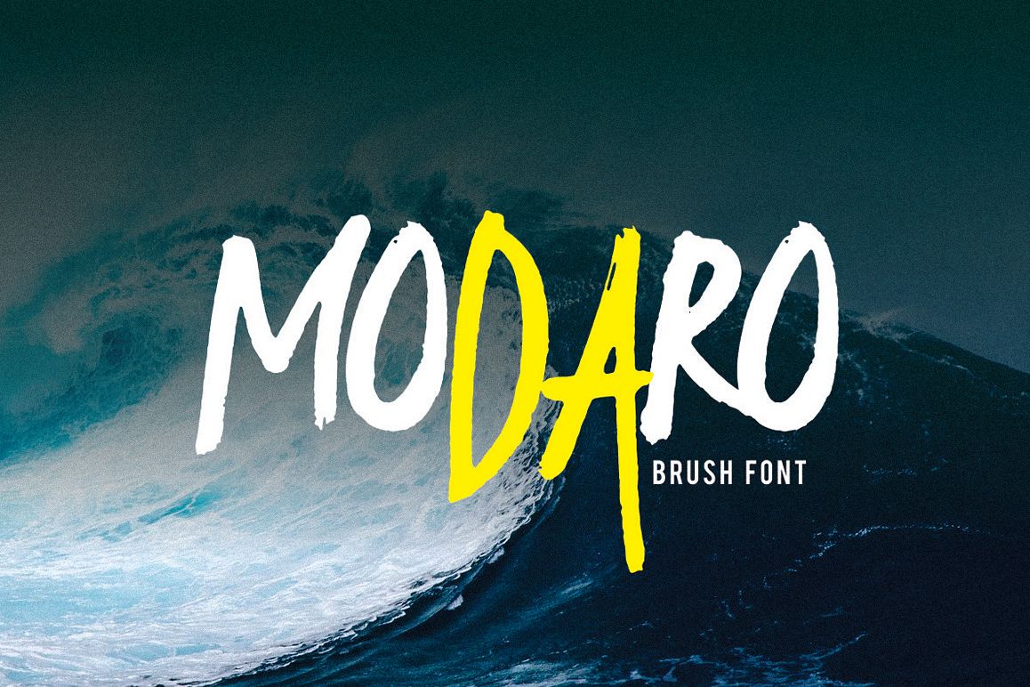 Modaro Bold Handmade Brush Font example image 1