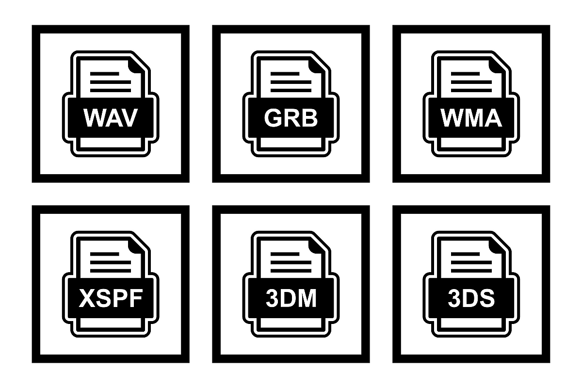 Set Of File Formats Icons example image 1