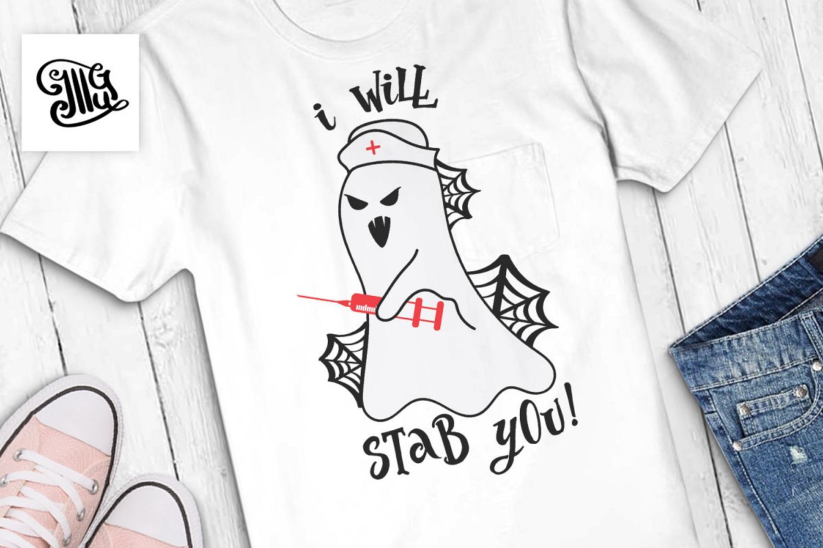 I will stab you! halloween nurse example image 1