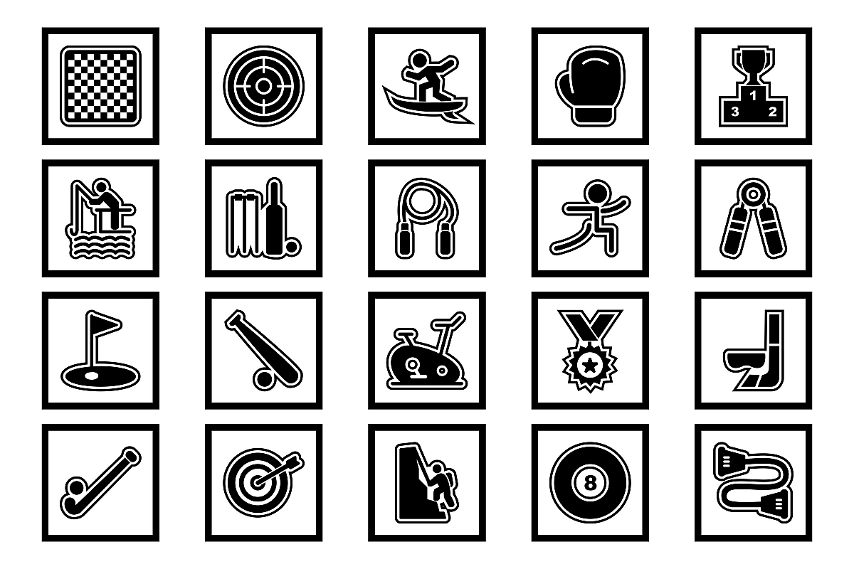Set Of Sports And Game Icons example image 1