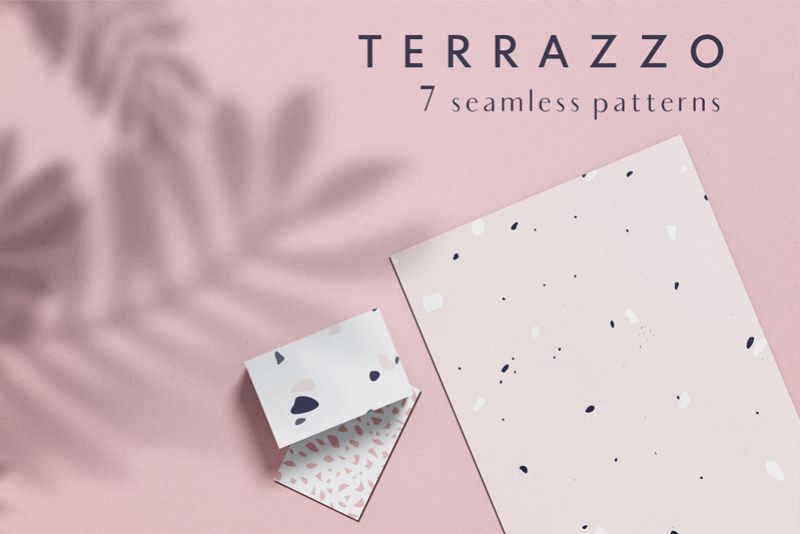 Terrazzo seamless patterns example image 1
