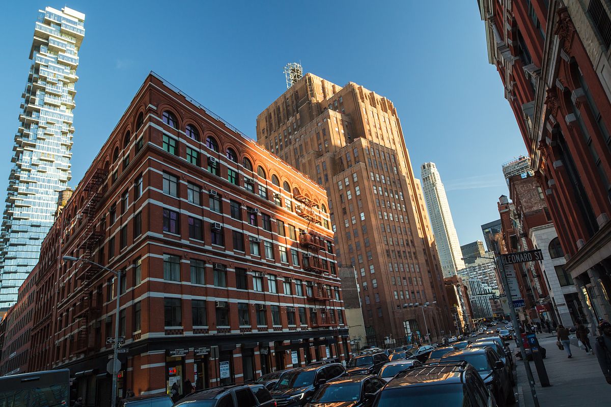 Sunset over city example image 1