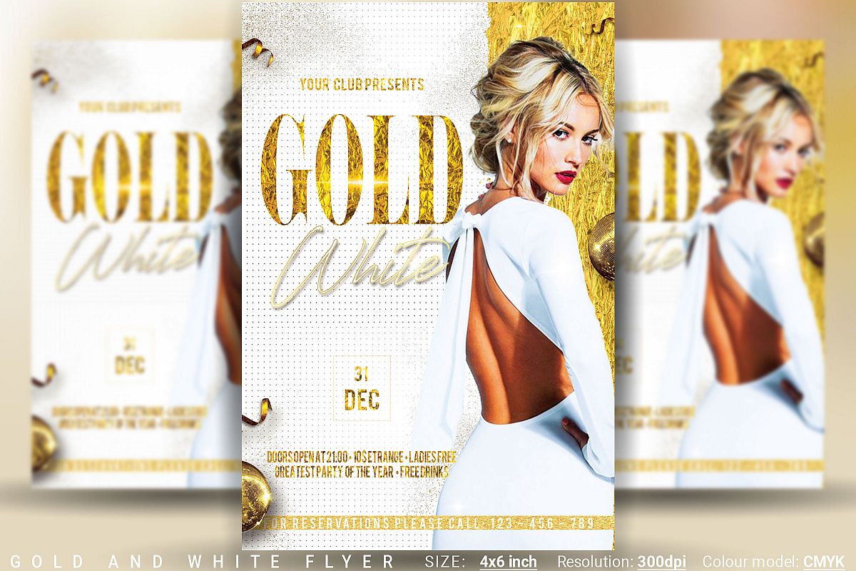 Gold And White Flyer example image 1