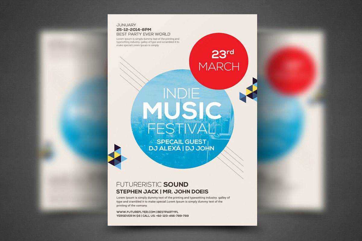 Modern Beats Flyer Template example image 1
