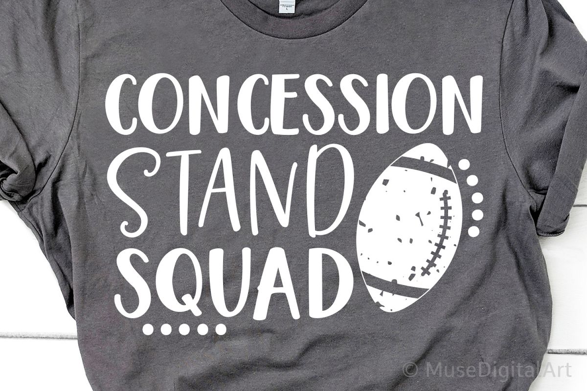 Football Svg, Concession Stand Squad Svg, Funny Football Svg example image 1