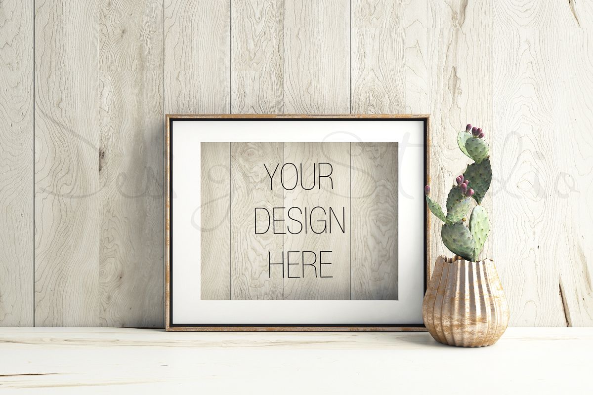 Styled Stock Photography, Frame Mockup, Gold Frame mockup, Styled Photography Mockup, stock photo example image 1