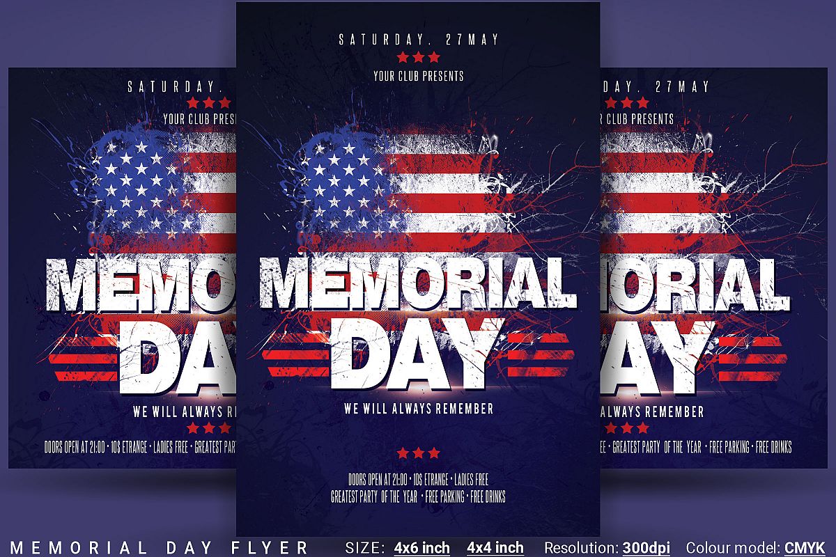 Memorial Day Flyer example image 1