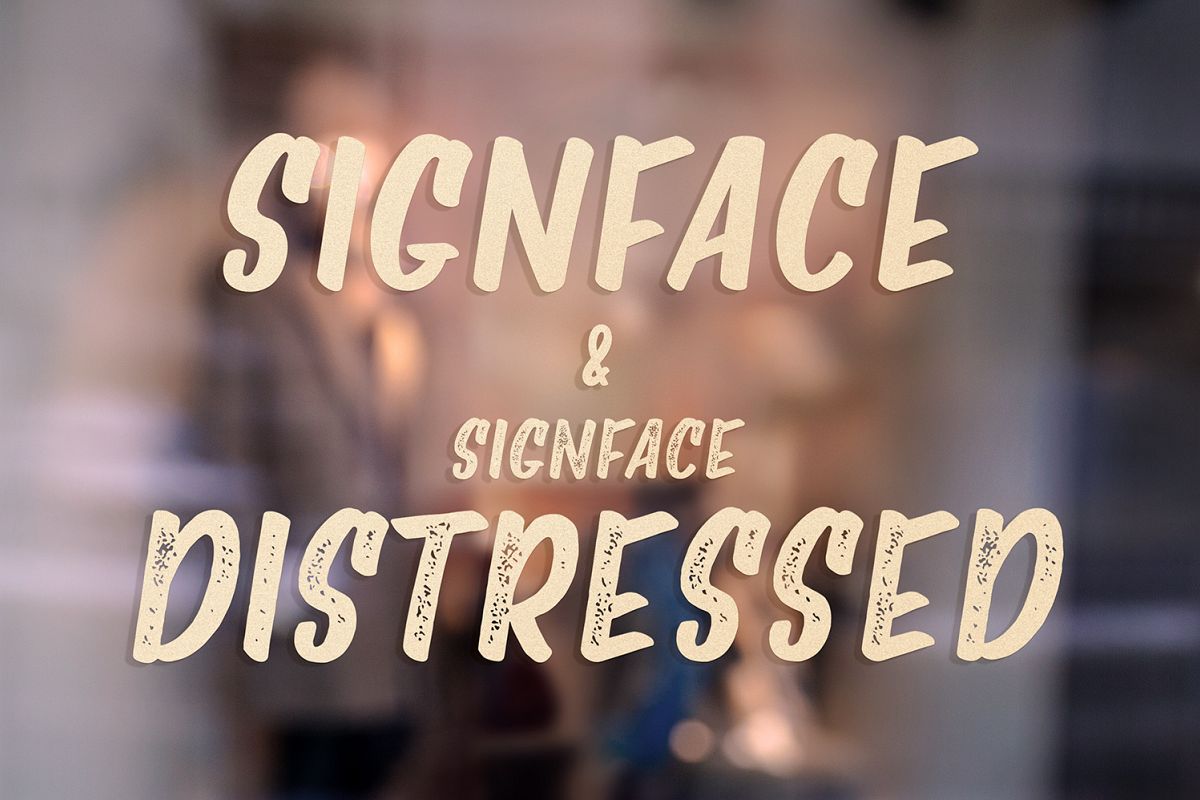 Signface & Signface Distressed example image 1