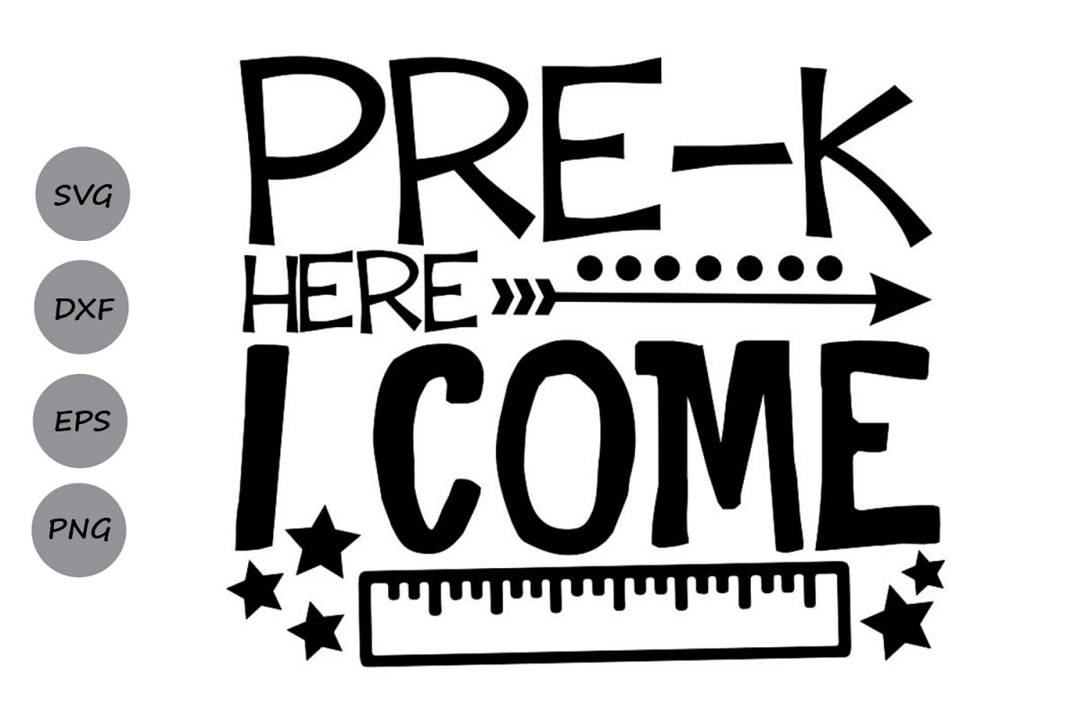 Pre-k here I come svg, Preschool svg, Back To School Svg. (298404