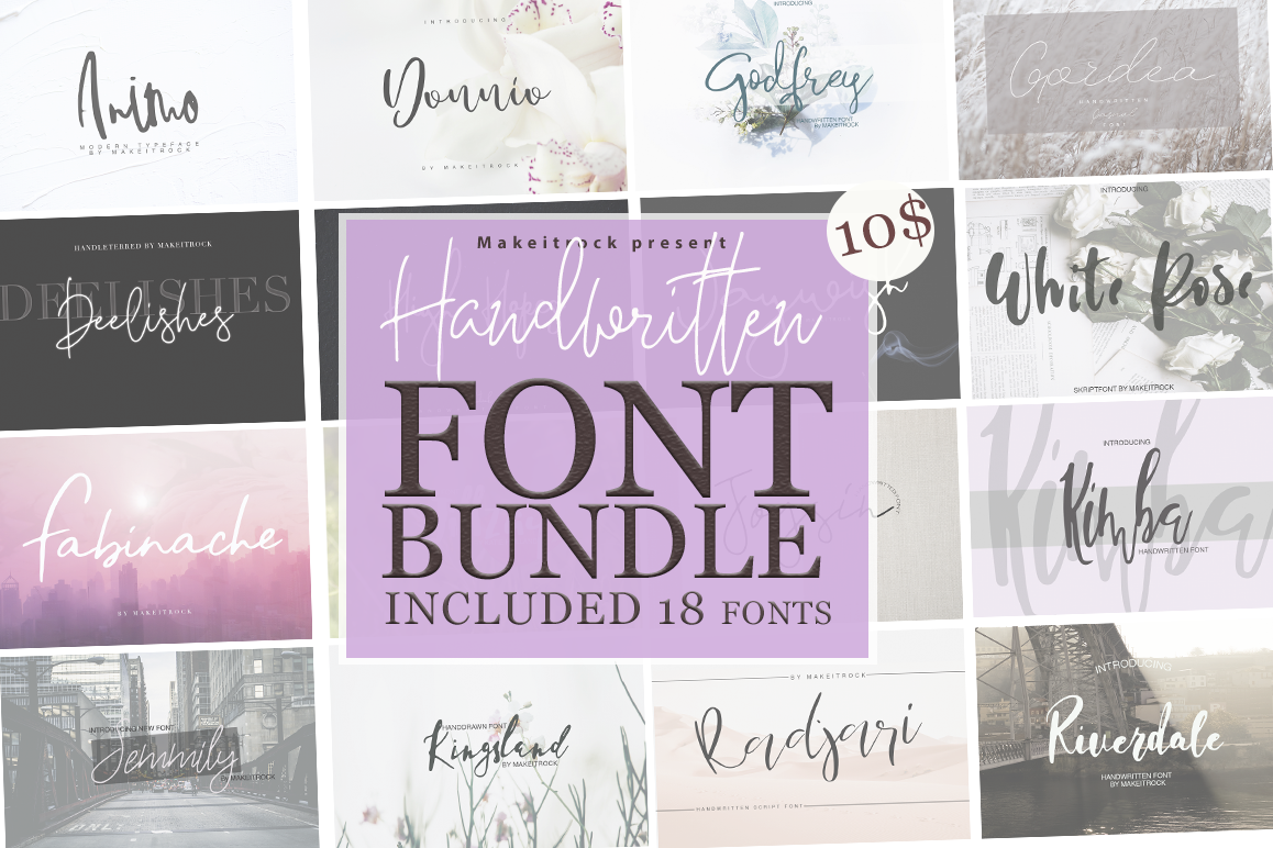 Handwritten FONT BUNDLE example image 1