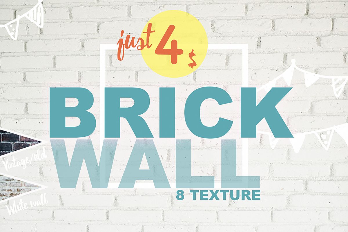 8 Brick Wall Texture Selected - edit example image 1