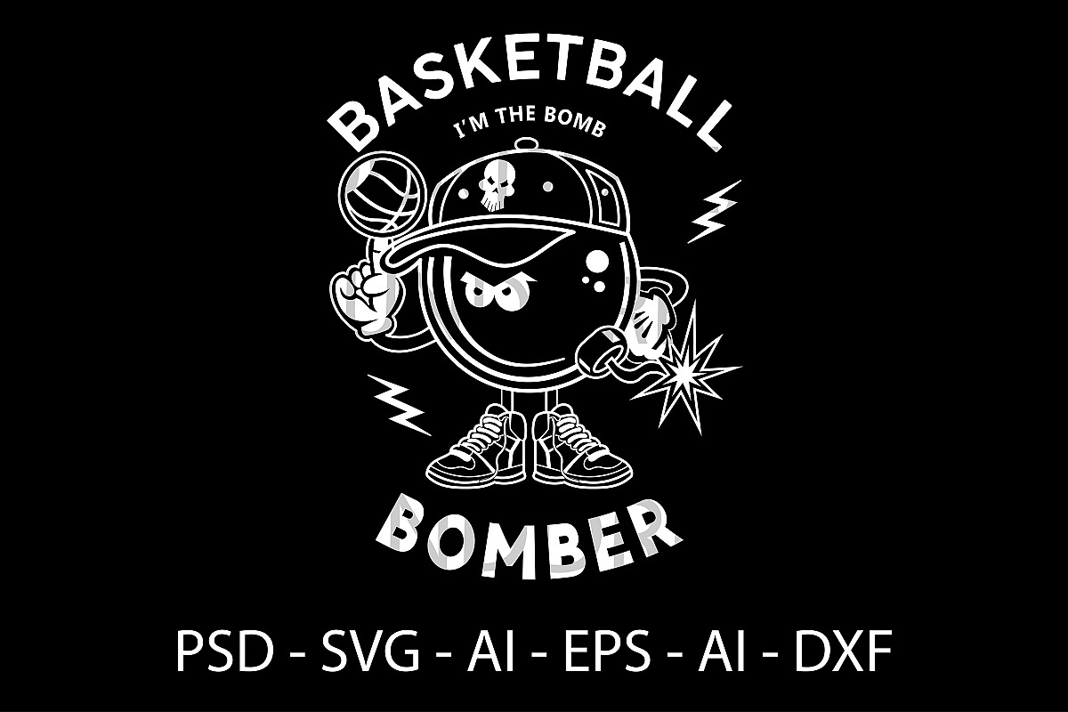 Basketball Player SVG file | t-shirt SVG file example image 1