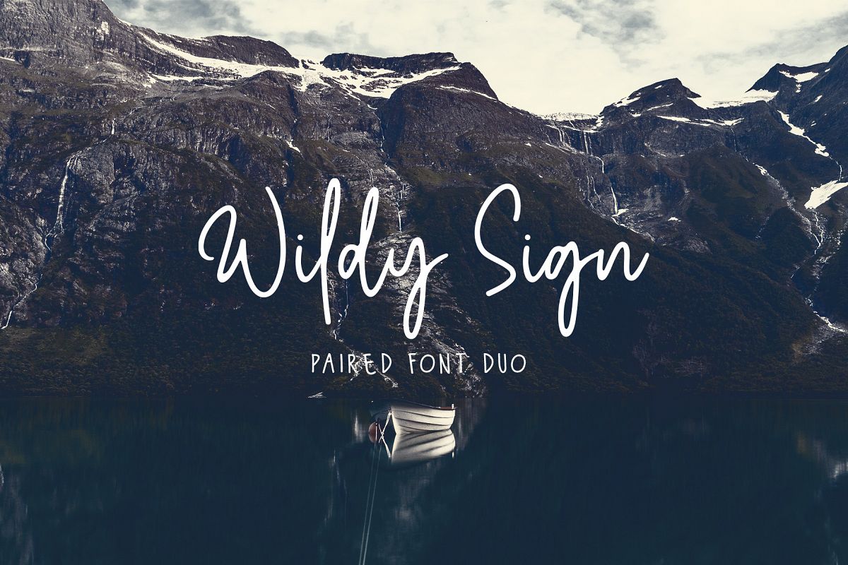 Wildy Sign - Paired Font Duo example image 1