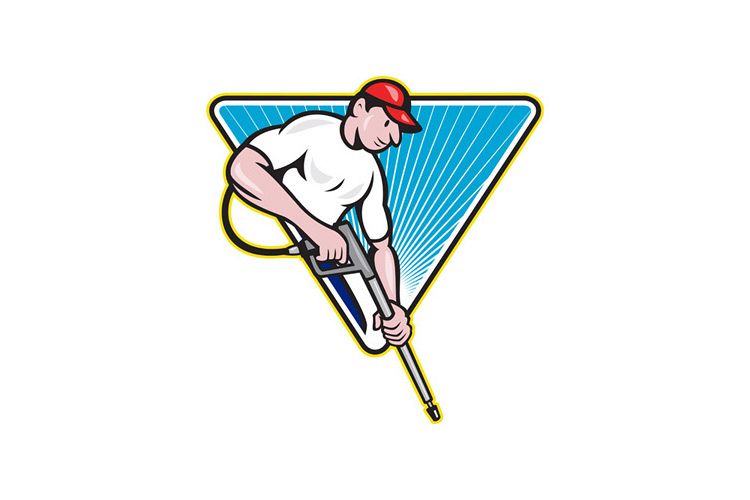 Power Washing Pressure Water Blaster Worker example image 1